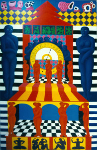 Turm der 7 Weisen, 1996, 200 x 130 cm