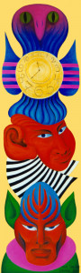 Uhrvogel, 1999, 200 x 60 cm