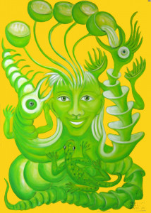 Natur pur - 'Urmutter', 140 x 100 cm