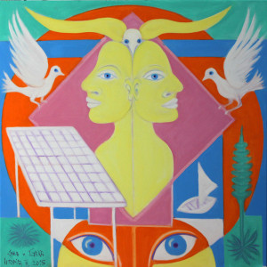 Utopia II, 80 x 80 cm
