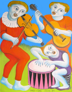 Violina, 90 x 70 cm