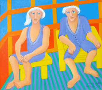 Wartende, 80 x 90 cm
