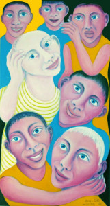 Weisse Frau, 130 x 70 cm